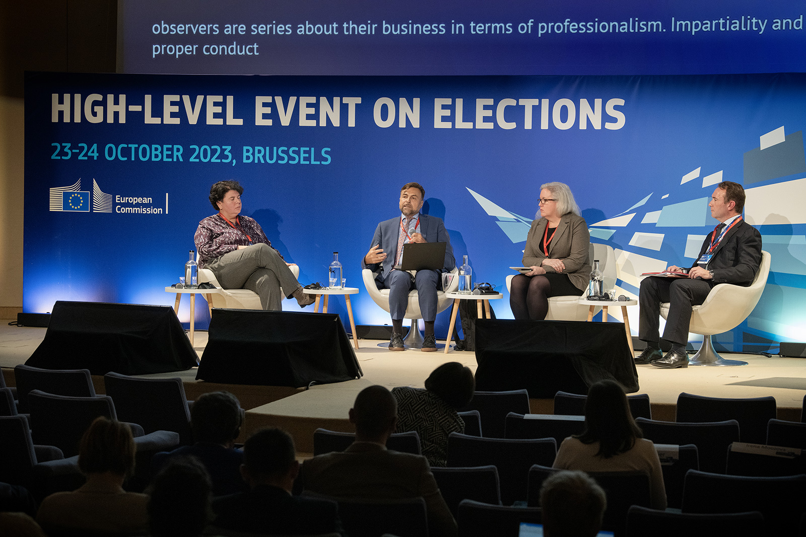 On 23-24 October 2023, President of ENEMO Ana Mihajlovic spoke at the High-level event organized by the EU Commission in Brussels on "Election observation for fair transparent electoral processes".