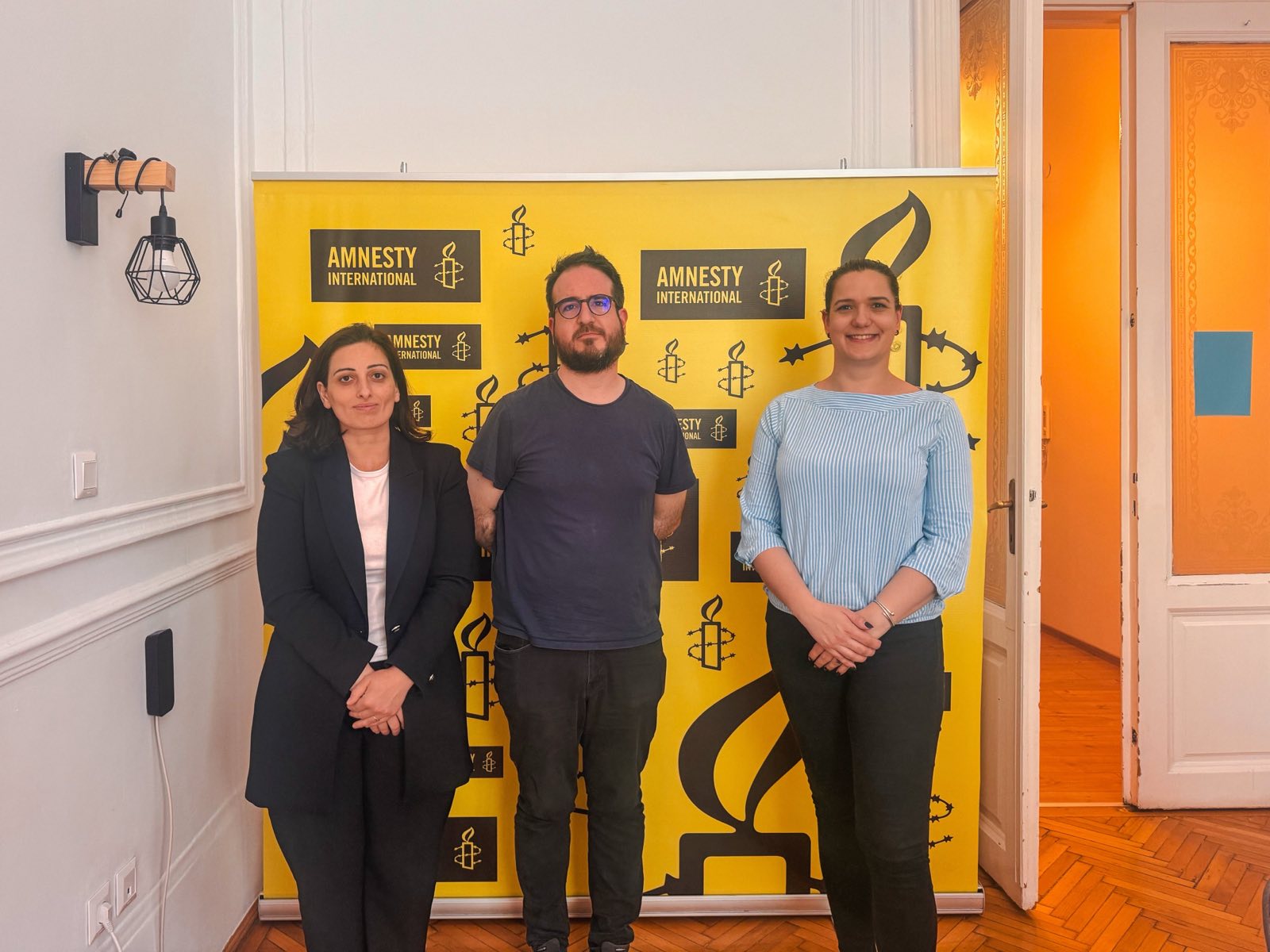 Legal Analyst and Political Analyst of ENEMO’s IEOM to Hungary met with the Head of Research and Communication Department of Amnesty International Hungary